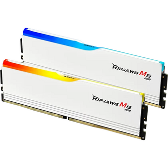  ОЗУ G.SKILL Ripjaws M5 RGB (F5-6400J3648F16GX2-RM5RW) DDR5 32GB (2x16GB) 6400MHz CL36 (36-48-48-102) 1.35V / White 