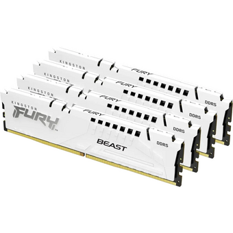  ОЗУ Kingston Fury Beast KF552C40BWK4-128 DDR5 - 4x 32ГБ 5200МГц, DIMM, White, Ret 