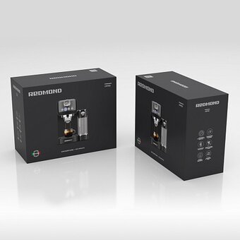  Кофеварка Redmond CM702 черный/хром 