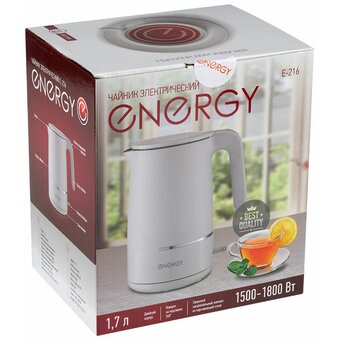  Электрочайник Energy E-216 (164156) белый 