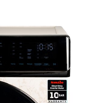  Стиральная машина SMILE SWMSW8MB1400 бежевый мрамор/черный 