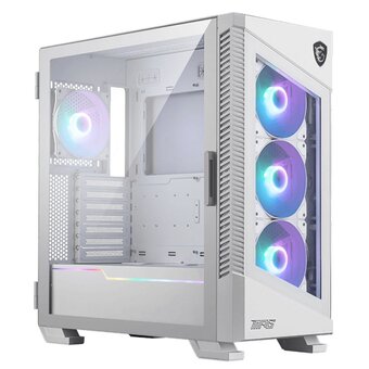  Корпус MSI MPG Velox 100R White (306-7G18W22-809) MidiTower (EATX, 2xUSB 3.0, 1xType C, 4x120mm ARGB Fan) 