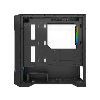  Корпус Powercase Mistral Micro X3B ARGB (CMMXB-A3), Tempered Glass, 3x 120mm ARGB PWM Fan, чёрный, mATX 