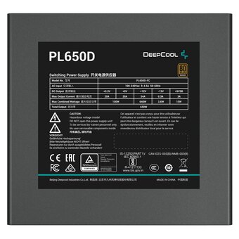  Блок питания Deepcool PL650D (R-PL650D-FC0B-WDEU-V2) 