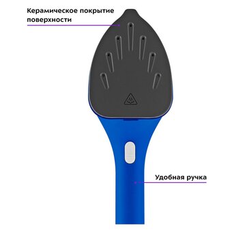  Отпариватель ручной KITFORT КТ-9129-3 бело-синий 