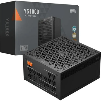  Блок питания PcCooler P5-YS1000-G1F 1000W 80+ Gold (ATX, 3.1, Full modular, 1x24(20+4)pin 610mm, 2xCPU 8(4+4)pin 700mm, 2xPCIe*2 8(6+2)pin 750mm) 