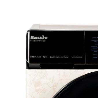  Стиральная машина SMILE SWMSW10MB1400 бежевый мрамор/черный 