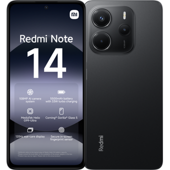  Смартфон Xiaomi Redmi Note 14 6/128  Black ЕU 