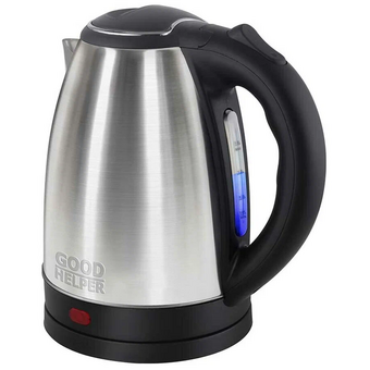  УЦ Электрочайник Goodhelper KS-18B06 нержавейка 1,8л, 1500Вт (плохая упаковка, скол на кнопке включения) 