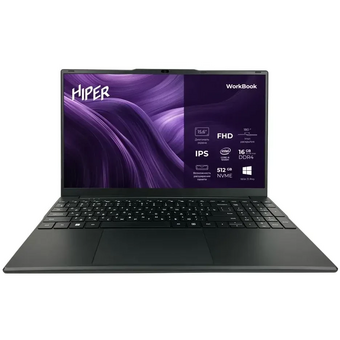  Ноутбук HIPER Workbook (FWBC151-I512HR16N5FABWPG) 15.6" IPS FHD /Core i5 12450H/16Gb/512Gb SSD/VGA int/W11Pro/black 