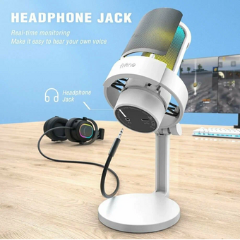  Микрофон Fifine A8W белый 