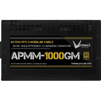  Блок питания Formula APMM-1000GM Gen.5 ATX 1000W 80+ gold (20+4pin) APFC 120mm fan 8xSATA Cab Manag RTL 