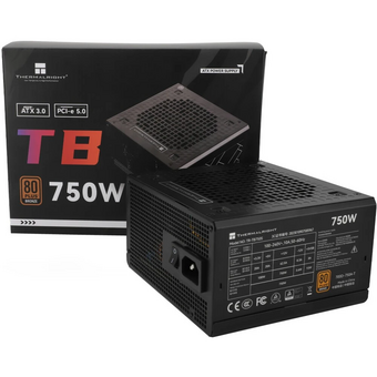  Блок питания Thermalright TR-TB750S 750W 80+ Bronze (ATX, 3, PCIe 5.0, Non-modular, 1x24(20+4)pin 550mm, 1xCPU*2 8(4+4)pin 600+150mm) 