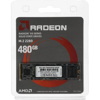  SSD AMD Radeon R3MS0480G8 480GB SATA mSATA 