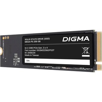  SSD Digma Mega P5 DGSM3256GP53T 256GB PCIe 3.0 x4 M.2 2280 