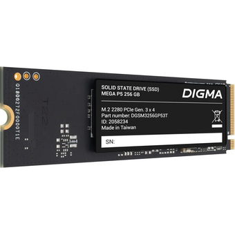 SSD Digma Mega P5 DGSM3256GP53T 256GB PCIe 3.0 x4 M.2 2280 