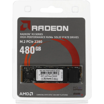  SSD AMD Radeon R3MP30480G8 480GB PCIe 3.0 x4 M.2 2280 