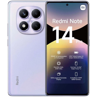  Смартфон Xiaomi Redmi Note 14 Pro MZB0IVWRU 12/256Gb Aurora Purple 