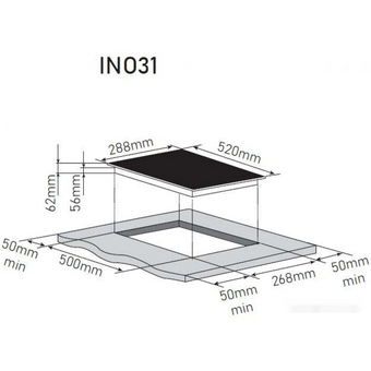  Варочная поверхность ZorG INO31 Black 