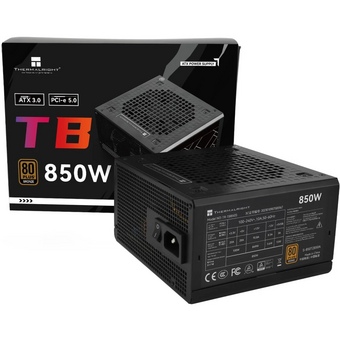 Блок питания Thermalright TR-TB850S 850W 80+ Bronze (ATX, 3, PCIe 5.0, Non-modular, 1x24(20+4)pin 550mm, 1xCPU*2 8(4+4)pin 600+150mm) 
