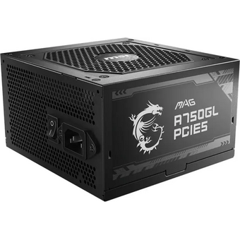  Блок питания MSI MAG A750GL PCIE5 Gen.5 (306-7ZP8B11-CE0) ATX 750W 80+ gold (20+4pin) APFC 120mm fan 8xSATA Cab Manag RTL 