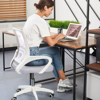  Кресло офисное BYROOM Office Staff plw (VC6001plw-G) серый 
