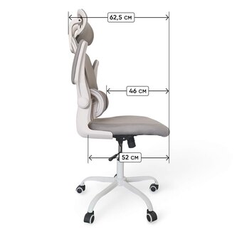  Кресло офисное BYROOM Office Сhallenge (HS-6305W-2-G) серый 