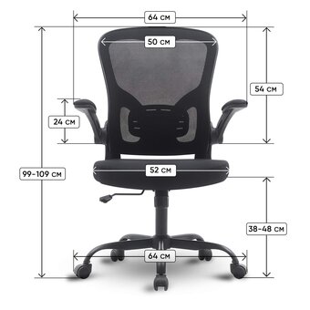  Кресло офисное BYROOM Office Brief (HS-3604-1-B) черный 