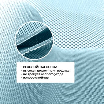  Кресло офисное BYROOM Office Boomer (D-504-BL) Blue 