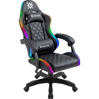  Кресло игровое Defender Energy RGB (64559) черный 
