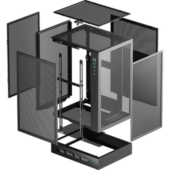  Корпус Deepcool CH170 Digital (R-CH170-BKNPI0D-G-1) черный без БП mATX 1x120mm 1xUSB2.0 1xUSB3.0 audio bott PSU 