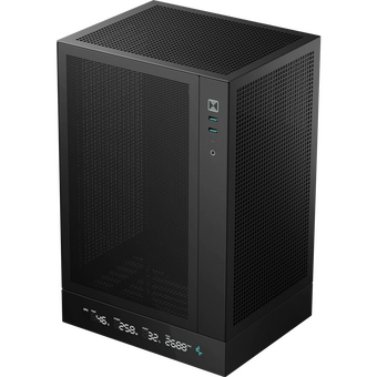  Корпус Deepcool CH170 Digital (R-CH170-BKNPI0D-G-1) черный без БП mATX 1x120mm 1xUSB2.0 1xUSB3.0 audio bott PSU 