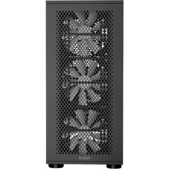  Корпус PcCooler ME200 Mesh BK, без БП, Full Tower, Black, TG, SPCC, 3x120mm ARGB E-ATX, ATX, mITX 180/380/220mm 4x2.5", 2x3.5", 7+3xPCI 1 