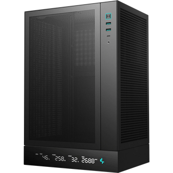  Корпус Deepcool CH170 Digital (R-CH170-BKNPI0D-G-1) черный без БП mATX 1x120mm 1xUSB2.0 1xUSB3.0 audio bott PSU 