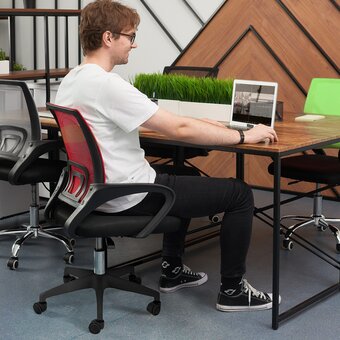  Кресло офисное BYROOM Office Staff plb (VC6001-plb-R) красный 