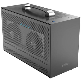  Корпус PcCooler I100 Pro Mesh GY, без БП, Compact, Grey, SPCC, no fans ITX 60/300/SFX PSU support, 1x2.5", 2xPCI 1xUSB-C 3.1 308x128x190m 
