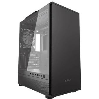  Корпус PcCooler IE200 BK, без БП, Tempered Glass Full Tower, Black, TG, SPCC, 1x120mm ARGB E-ATX, ATX, mITX 180/380/220mm 4x2.5", 2x3.5", 