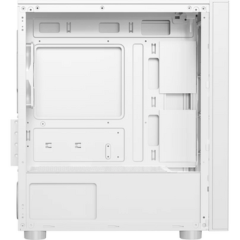  Корпус PcCooler LM300 ARGB WH, без БП, Tempered Glass Mid Tower, White, ABS, TG, SPCC, 1x120mm mATX, ITX 170/330/mm 2x2.5", 5xPCI 1xUSB- 