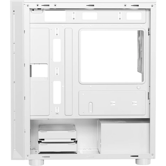  Корпус PcCooler LM300 ARGB WH, без БП, Tempered Glass Mid Tower, White, ABS, TG, SPCC, 1x120mm mATX, ITX 170/330/mm 2x2.5", 5xPCI 1xUSB- 