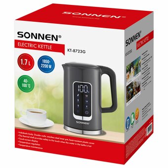  Электрочайник Sonnen KT-8723G (454690) 