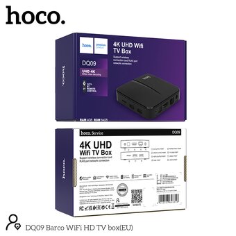  ТВ-приставка HOCO DQ09 Barco WiFi HD черный 
