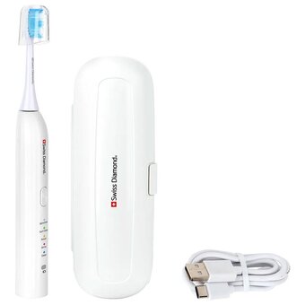  Электрическая зубная щетка Swiss Diamond SD-STB54801W белый 