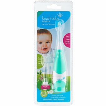  Звуковая зубная щетка Brush-Baby BabySonic BRB051 бирюзовая 
