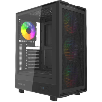  Корпус Powercase Mistral A4B (CMAB-L4), Tempered Glass, 4x 120mm FRGB Fans, чёрный, ATX 