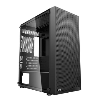  Корпус PCCOOLER C3B310 BK, Mesh Mid Tower, Black, TG, no fans mATX, mITX 1x2.5", 2x3.5", 5xPCI (без БП) 