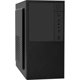  Корпус Exegate BAA-308-AAA350 EX298002RUS Minitower (mATX, БП AAA350 с вент. 8см, 2*USB, HD Audio, черный) 