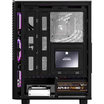  Корпус Formula Mana Geometry черный без БП ATX 3x120mm 1xUSB3.0 1xUSB3.1 audio bott PSU 