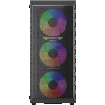  Корпус Powercase Mistral S4B (CMSB-L4), Tempered Glass, 4x 120mm FRGB Fans, чёрный, ATX 