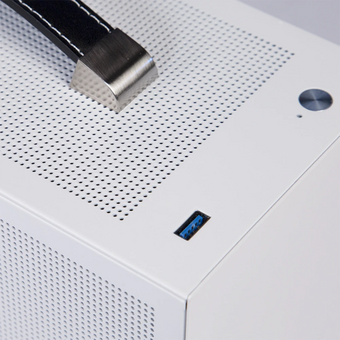  Корпус PcCooler I100 Pro Mesh WH, без БП, Compact, White, SPCC, no fans ITX 60/300/SFX PSU support, 1x2.5", 2xPCI 1xUSB-C 3.1 308x128x190 