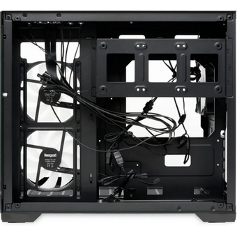  Корпус HSPD F330 (F330-TGBK-ARGB), без БП, Panoramic Mini-tower, Black, TG, 0.5 SPCC, 3x120mm ARGB mATX, mITX 160/400/200mm 1x2.5", 2x3.5", 4x 